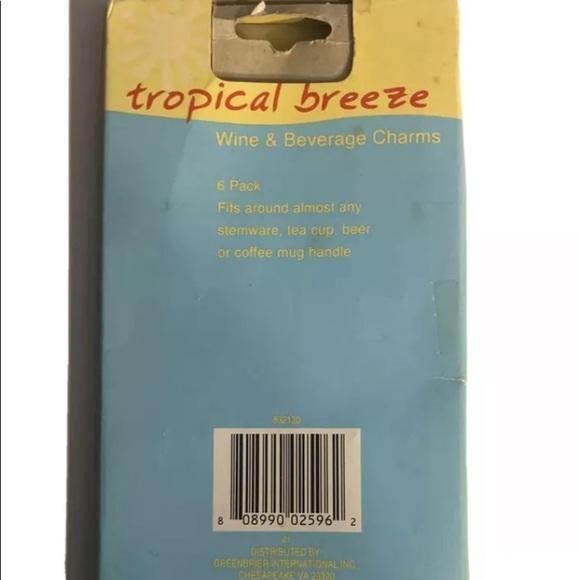 Tropical Breeze Wine & Beverage Charms - Picture 2 of 3